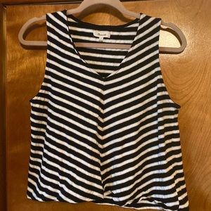Madewell neutral chevron top